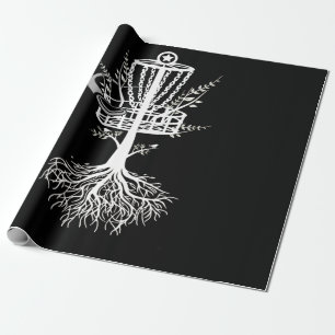 Disk Golf Basket Tree Frisbee Root Geschenkpapier