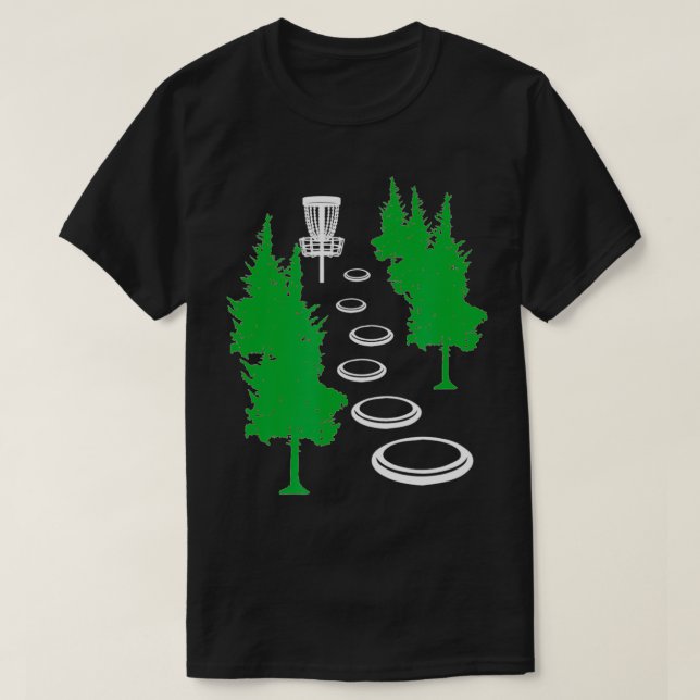 Disk Golf Basket Tree Frolf Disk Frisbee Golf T-Shirt (Design vorne)
