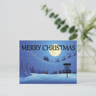 Disk Golf Basket Weihnachtskarte Einladungspostkarte