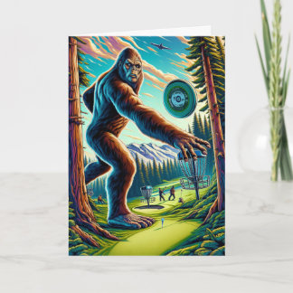 Disk Golf Bigfoot Geburtstag Karte
