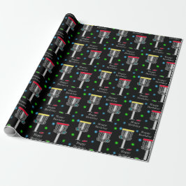 Disk Golf Birthday Wrapping Paper Geschenkpapier