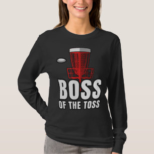Disk Golf Boss Toss Funny Frisbee Vintages Geschen T-Shirt