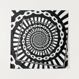 Disk Golf Chains Wandteppich