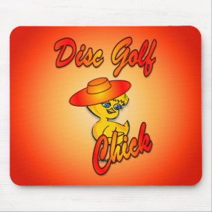 Disk Golf Chick #5 Mousepad