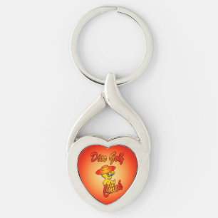 Disk Golf Chick #5 Schlüsselanhänger