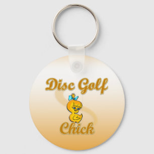 Disk Golf Chick Schlüsselanhänger