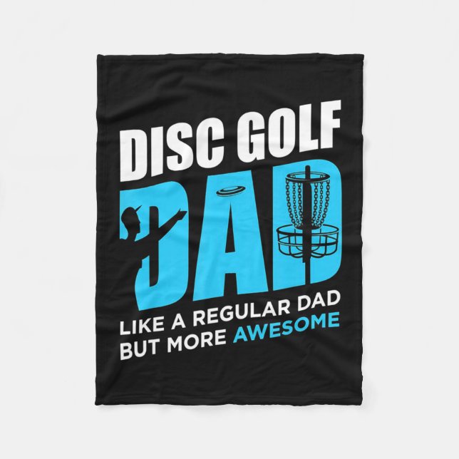 Disk Golf Daddy Fleecedecke (Vorderseite)