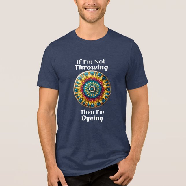 Disk Golf Dyeing Spaß Tri-Blend Shirt (Vorderseite)