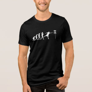 Disk Golf Evolution Disk Golf Geschenke Tri-Blend Shirt