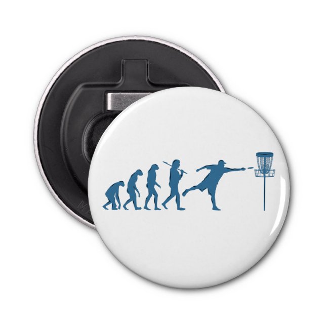 Disk Golf Evolution - Fun Gift for Disk Golfer Flaschenöffner (Vorderseite)