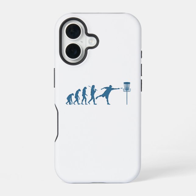 Disk Golf Evolution - Fun Gift for Disk Golfer iPhone 16 Hülle (Rückseite)