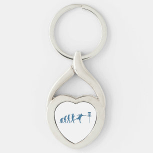 Disk Golf Evolution - Fun Gift for Disk Golfer Schlüsselanhänger