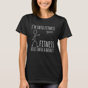 Disk Golf Fitness Disks in einen Korb T-Shirt