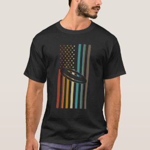 Disk Golf Flag Retro Disk Golf Player Sport T-Shirt