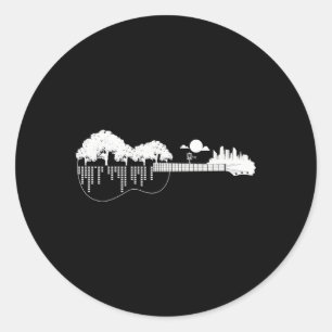 Disk Golf Flying Disk Golf Gitarre Runder Aufkleber