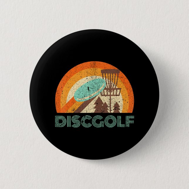 Disk Golf Funny Frisbee Disk Golf Button (Vorderseite)