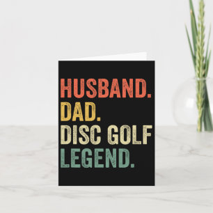 Disk Golf Funny Husband Vater Legend Vintag Frisbe Karte