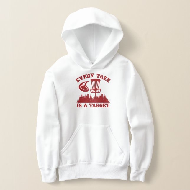 Disk Golf Funny Jeder Baum ist ein Ziel Hoodie (Ablage )
