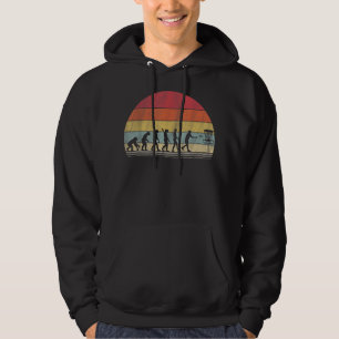 Disk Golf Geschenk Retro Evolution Disc Golf Hoodie