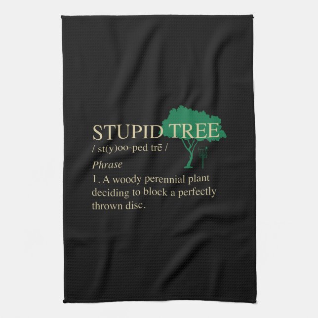 Disk Golf Geschenke Geschirrtuch (Vertikal)