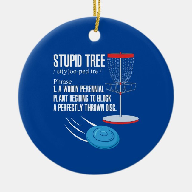 Disk Golf Geschenke Keramik Ornament (Vorne)