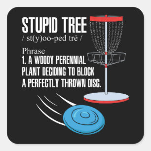 Disk Golf Geschenke Quadratischer Aufkleber