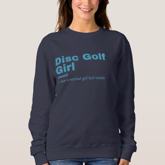 Disk Golf Girl - Disk Golf Sweatshirt (Vorderseite)