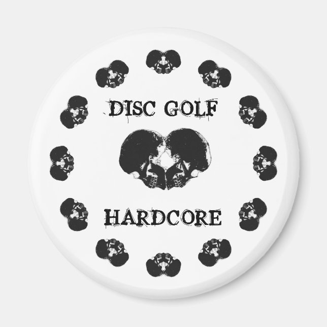 DISK GOLF HARDCORE MAGNET (Vorne)