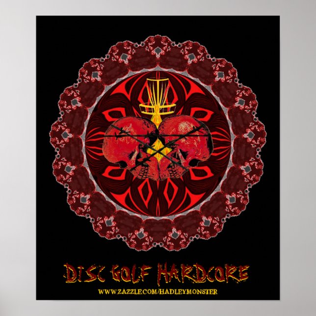DISK GOLF HARDCORE POSTER (Vorne)
