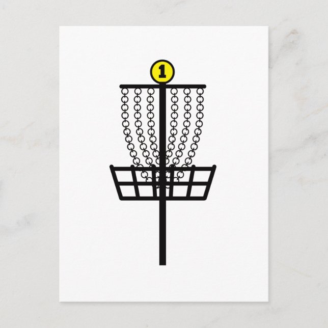 Disk Golf Hole Postkarte (Vorderseite)