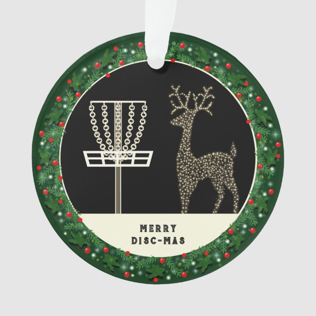 Disk Golf Holiday Geschenk Ornament (Vorderseite)