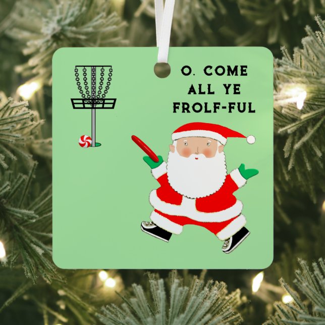 Disk Golf Holiday Geschenk Ornament Aus Metall (InSitu)