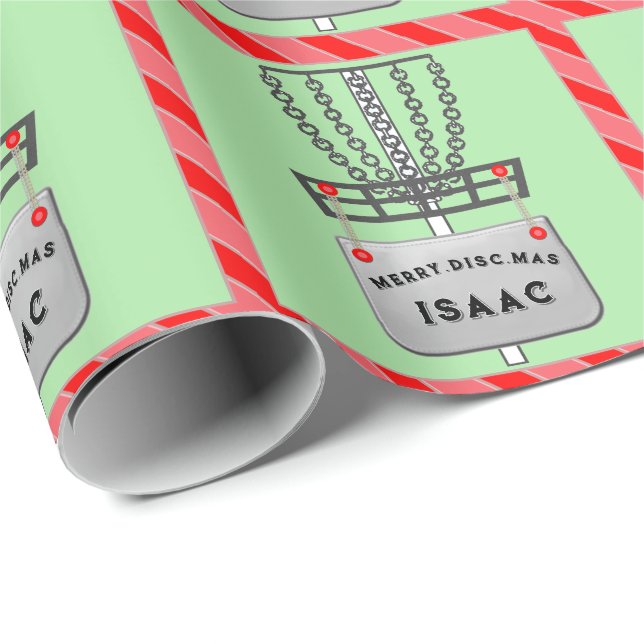 Disk Golf Holiday Geschenkpapier (Rolleneckpunkt)