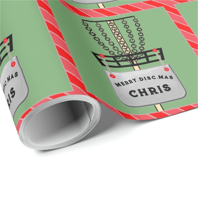 Disk Golf Holiday Geschenkpapier (Rolleneckpunkt)