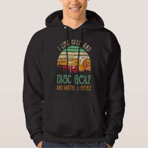 Disk Golf I like Beer Disk Golf kann 3 Personen se Hoodie