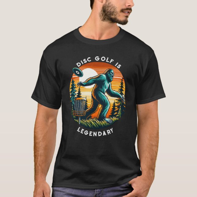 Disk Golf ist Legendary | Bigfoot T-Shirt (Vorderseite)