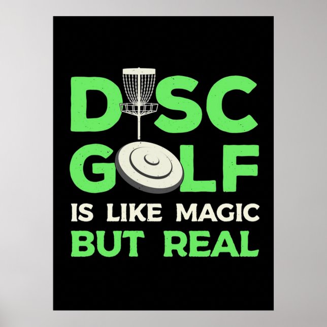 Disk Golf ist wie Magie, aber real Poster (Vorne)