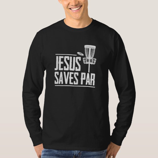 Disk Golf Jesus Treesus Tree-Sus Frisbee Frolf Dis T-Shirt (Vorderseite)