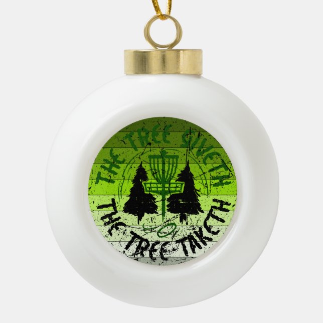 Disk Golf Keramik Kugel-Ornament (Vorderseite)