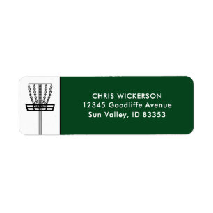 Disk Golf Label