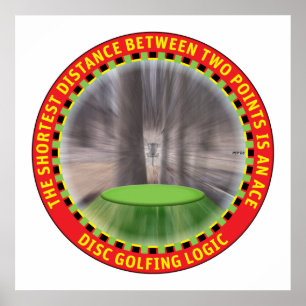 Disk Golf Logic Poster