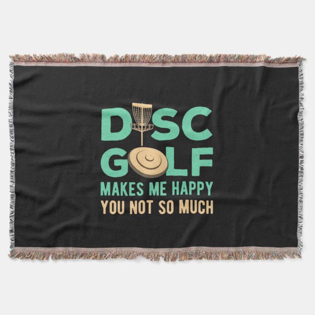Disk Golf macht mich glücklich Decke (Vorderseite)