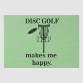 Disk Golf macht mich glücklich Golf Seidenpapier