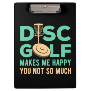 Disk Golf macht mich glücklich Klemmbrett