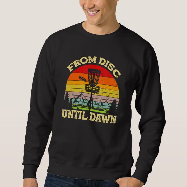 Disk Golf Men Disk Golf T-Shirt von der Festplatte Sweatshirt (Vorderseite)