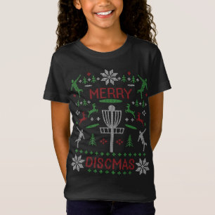 Disk Golf Merry Discmas Weihnachten Ugly Sweater G T-Shirt
