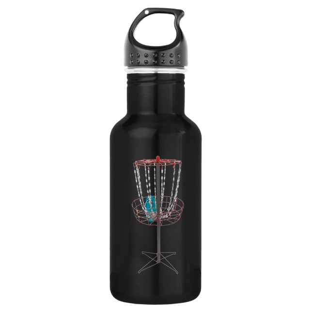 Disk Golf Metal Water Flasche Edelstahlflasche (Vorderseite)