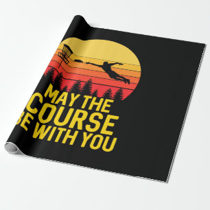 Disk Golf mit Ihnen Geschenkpapier