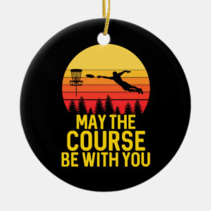 Disk Golf mit Ihnen Keramik Ornament