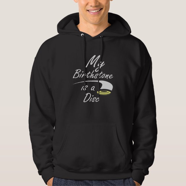 Disk Golf My Birthstone ist eine Scheibe gelb Hoodie (Vorderseite)